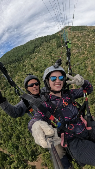 Vuelo en parapente sobre Bariloche