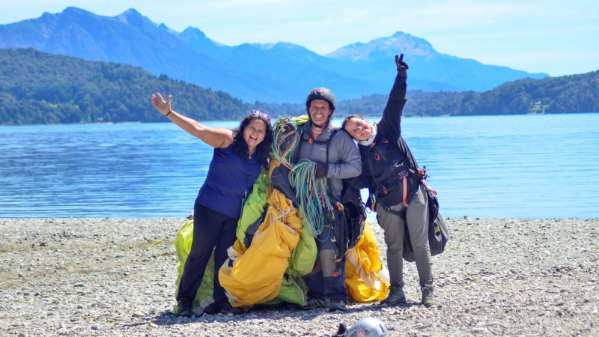 Vuelo en parapente sobre Bariloche, Patagonia argentina